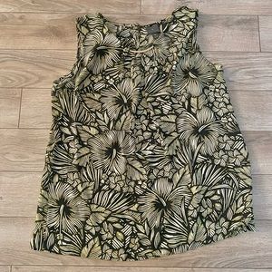 Worthington Hibiscus 🌺 Print Sleeveless Blouse